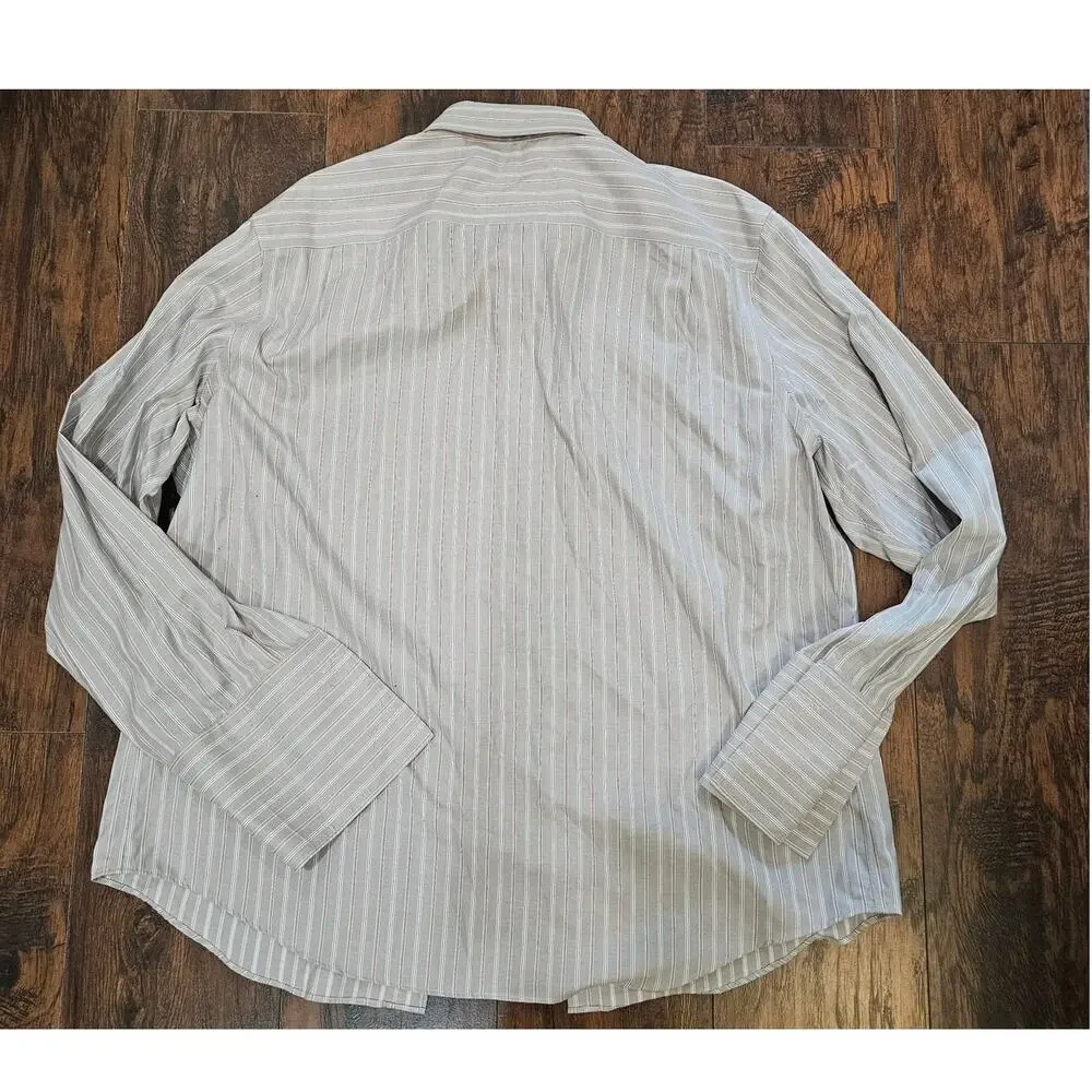 Banana Republic Button up Non Iron Classic Fit Shirt Size XXL Gray Red